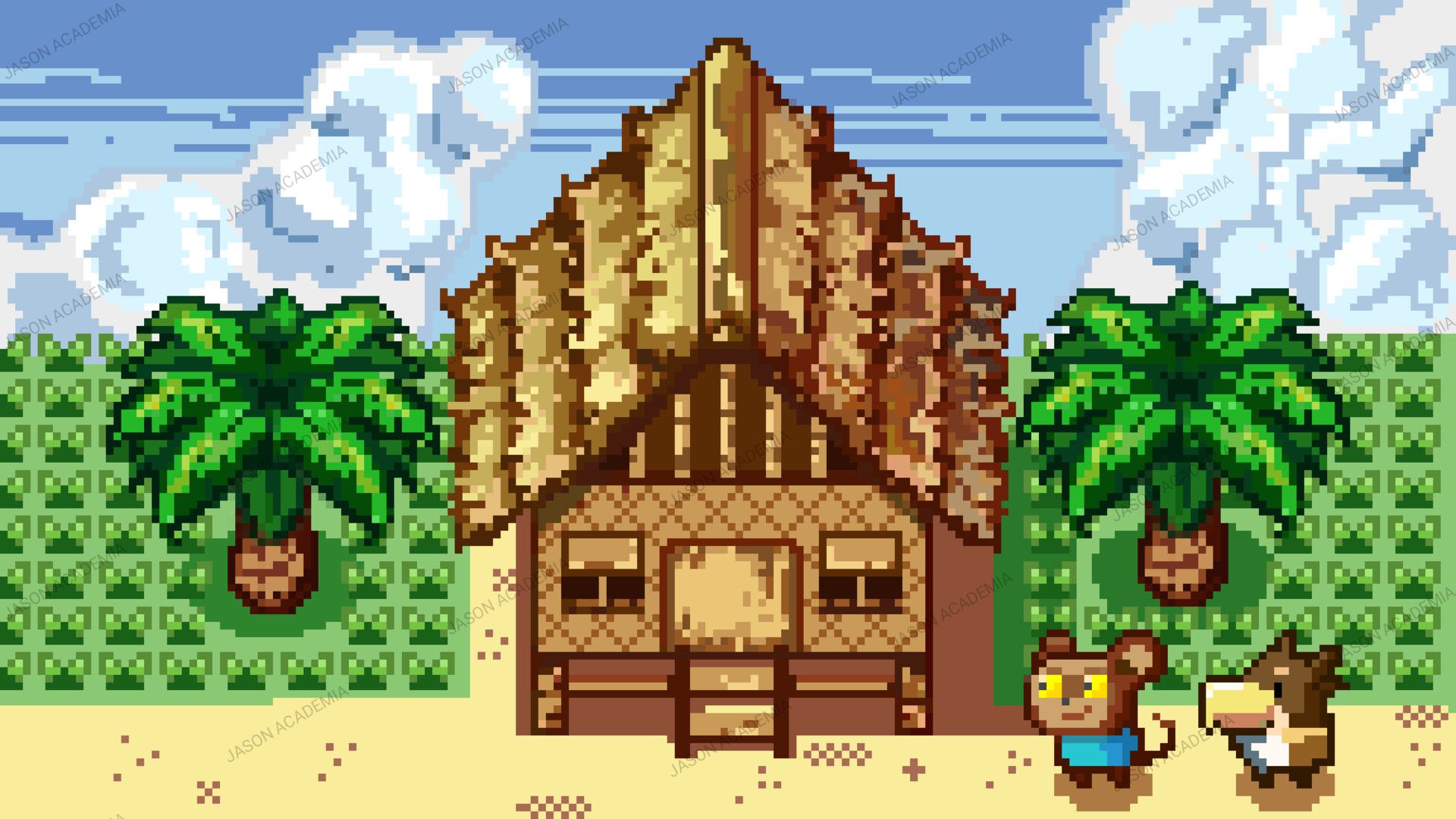 1920x1080 BAHAY KUBO // Pixel Art