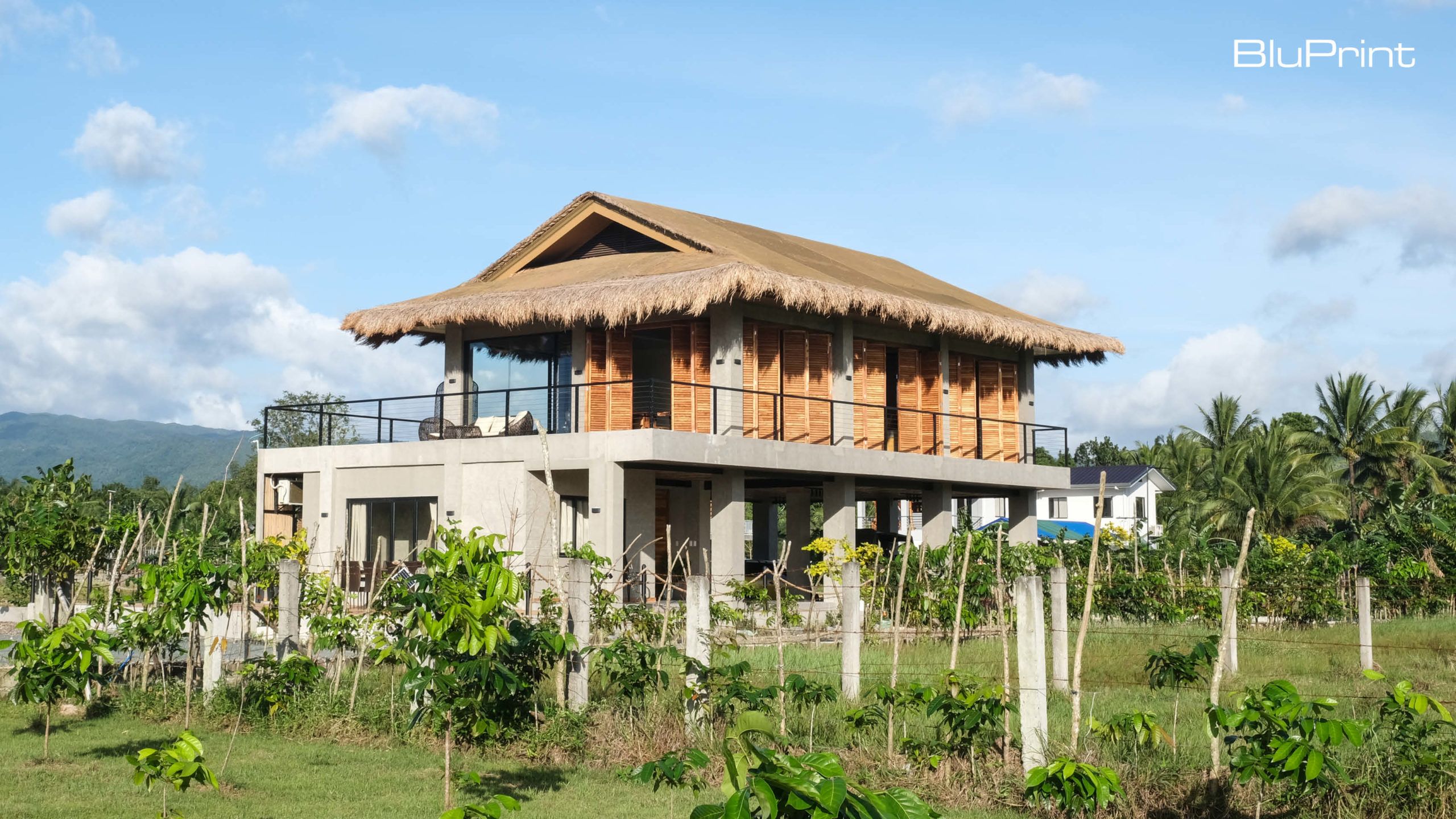 2560x1440 Modern Bahay Kubo Offers Peace in Contemporary Design