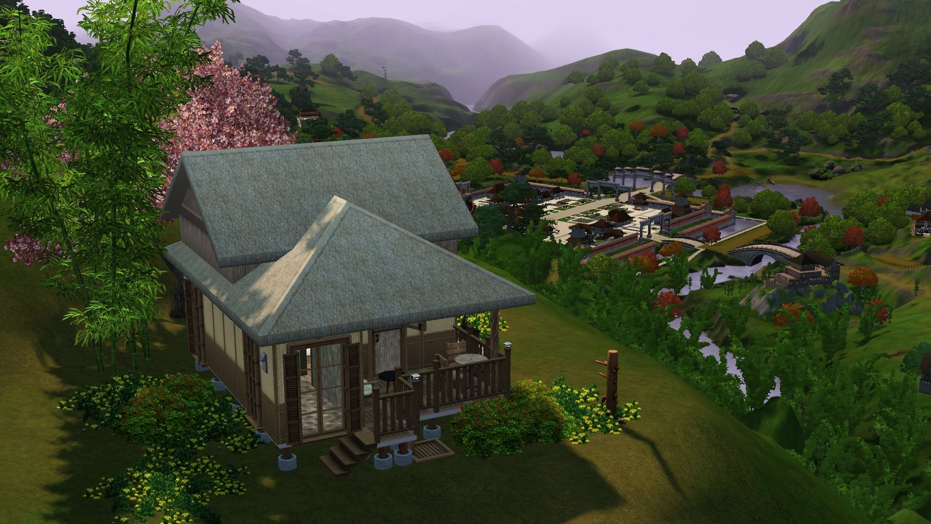 1920x1080 I Created A Vacation Home Inspired By The Bahay Kubo, A Traditional Filipino Native Housing, At This Lovely Spot Atop A Mountain Overlooking Shangsim La