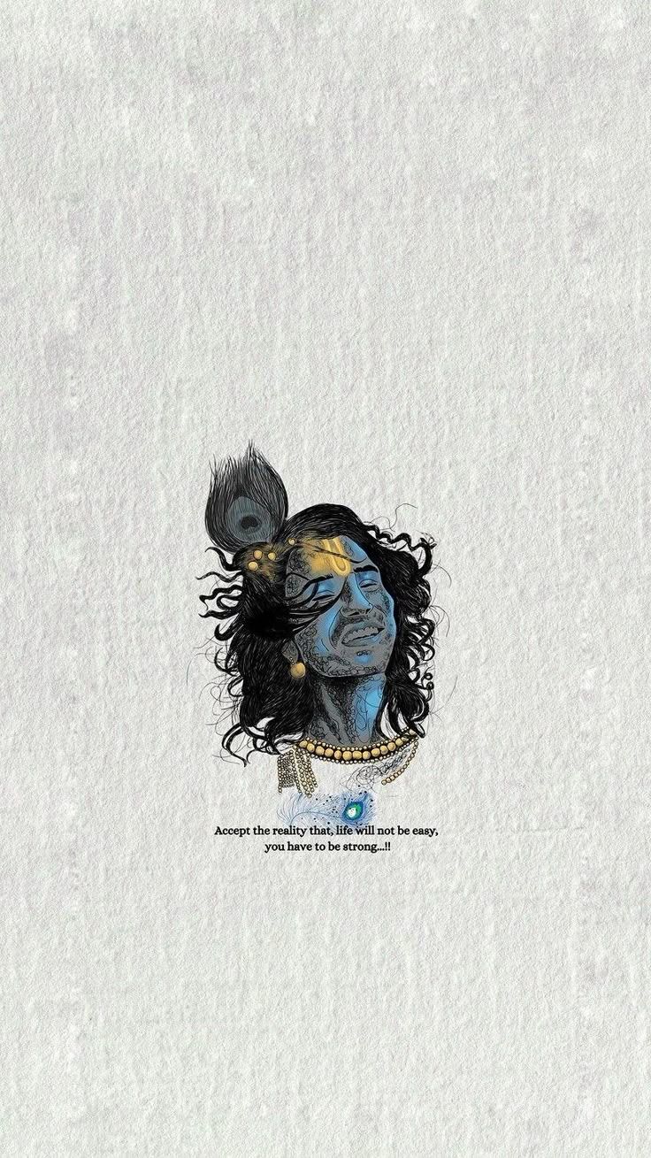 736x1309 krishna motivational wallpaper