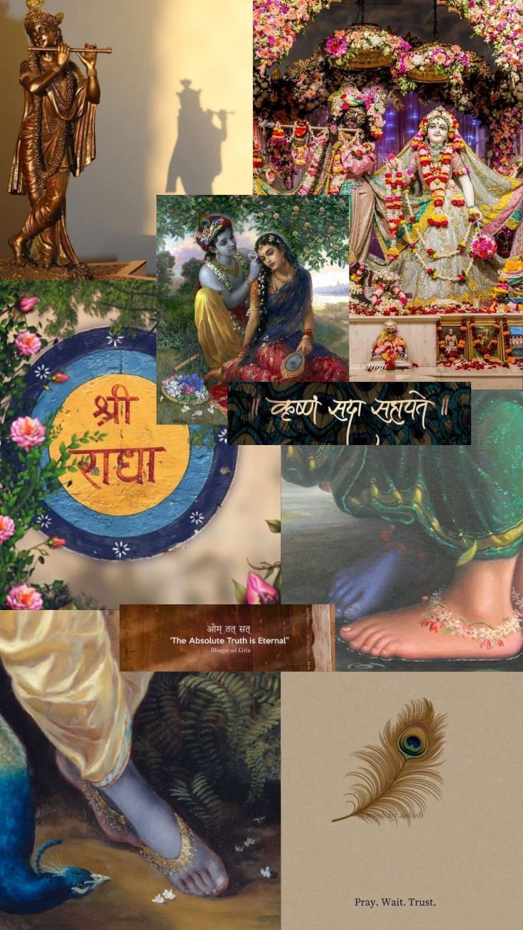 736x1308 wallpaper, God, Krishna, motivation
