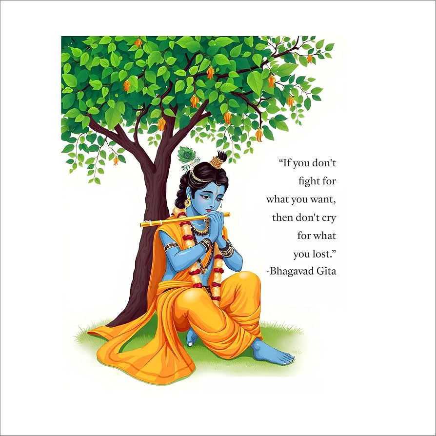 894x894 decor plus decal Wall Sticker Krishna ji Sticker Krishna Wall Sticker Motivational Quote Sticker in Size 16x24_inch : Amazon.in: Home Improvement