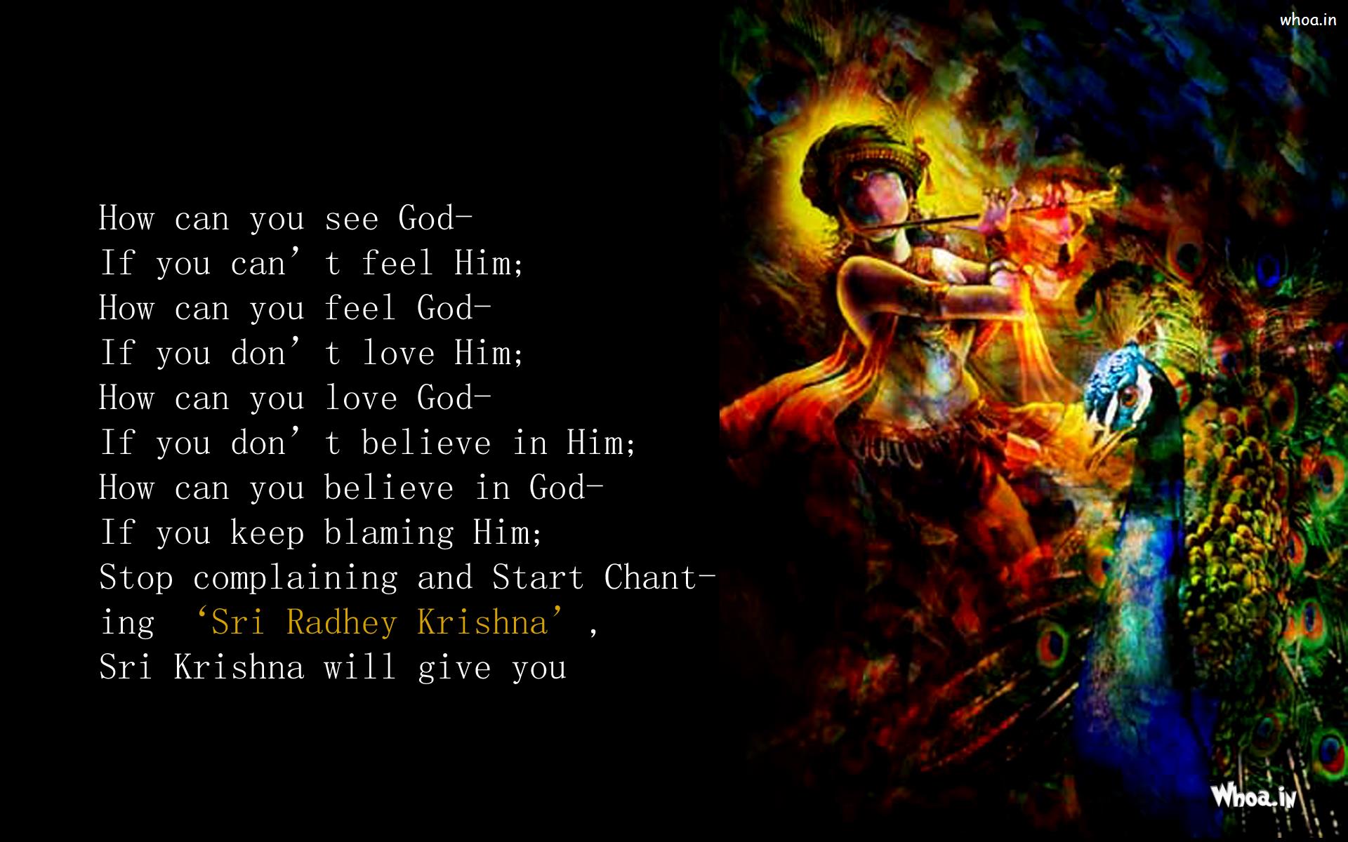 1920x1200 Krishna Quotes Wallpaper