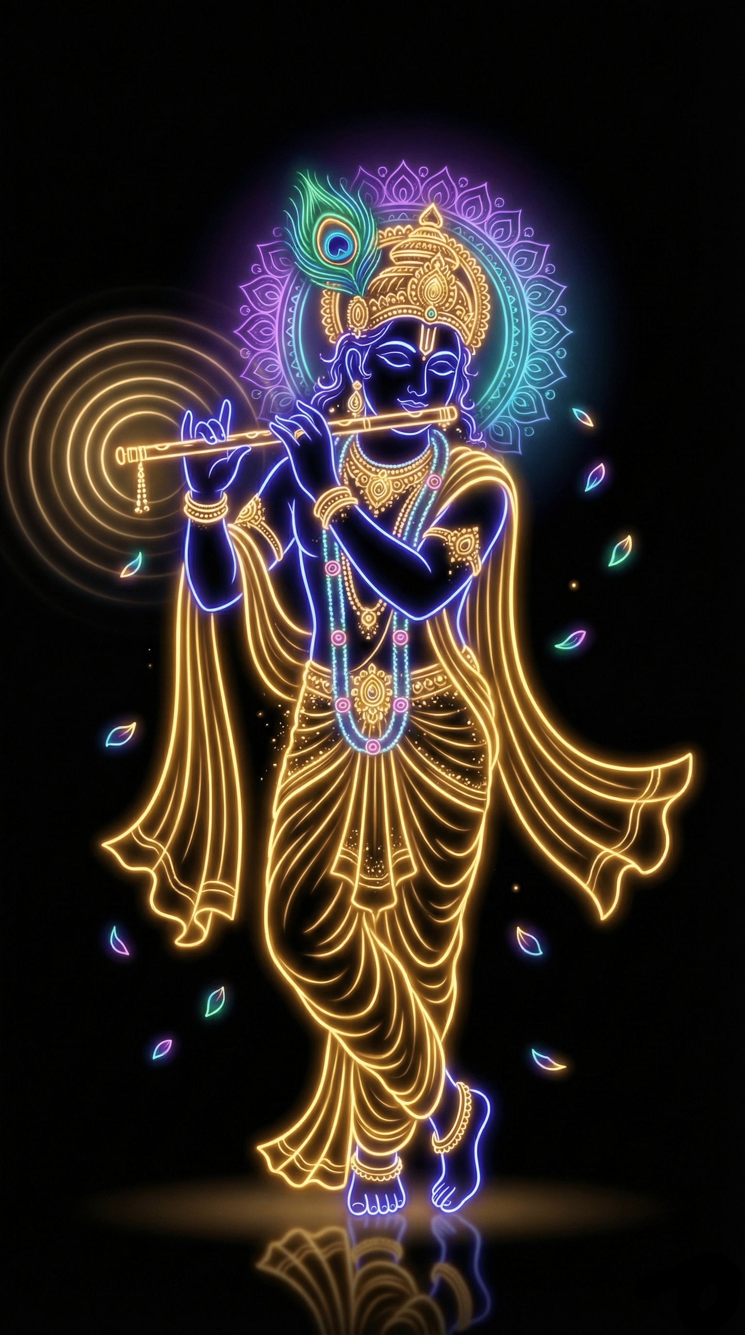 1536x2752 Jai Shree Krishna and Lockscreen