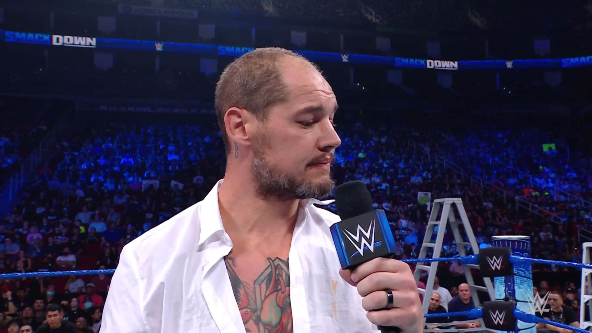 1920x1080 Download WWE Superstar Baron Corbin In Mid Interview Action Wallpaper