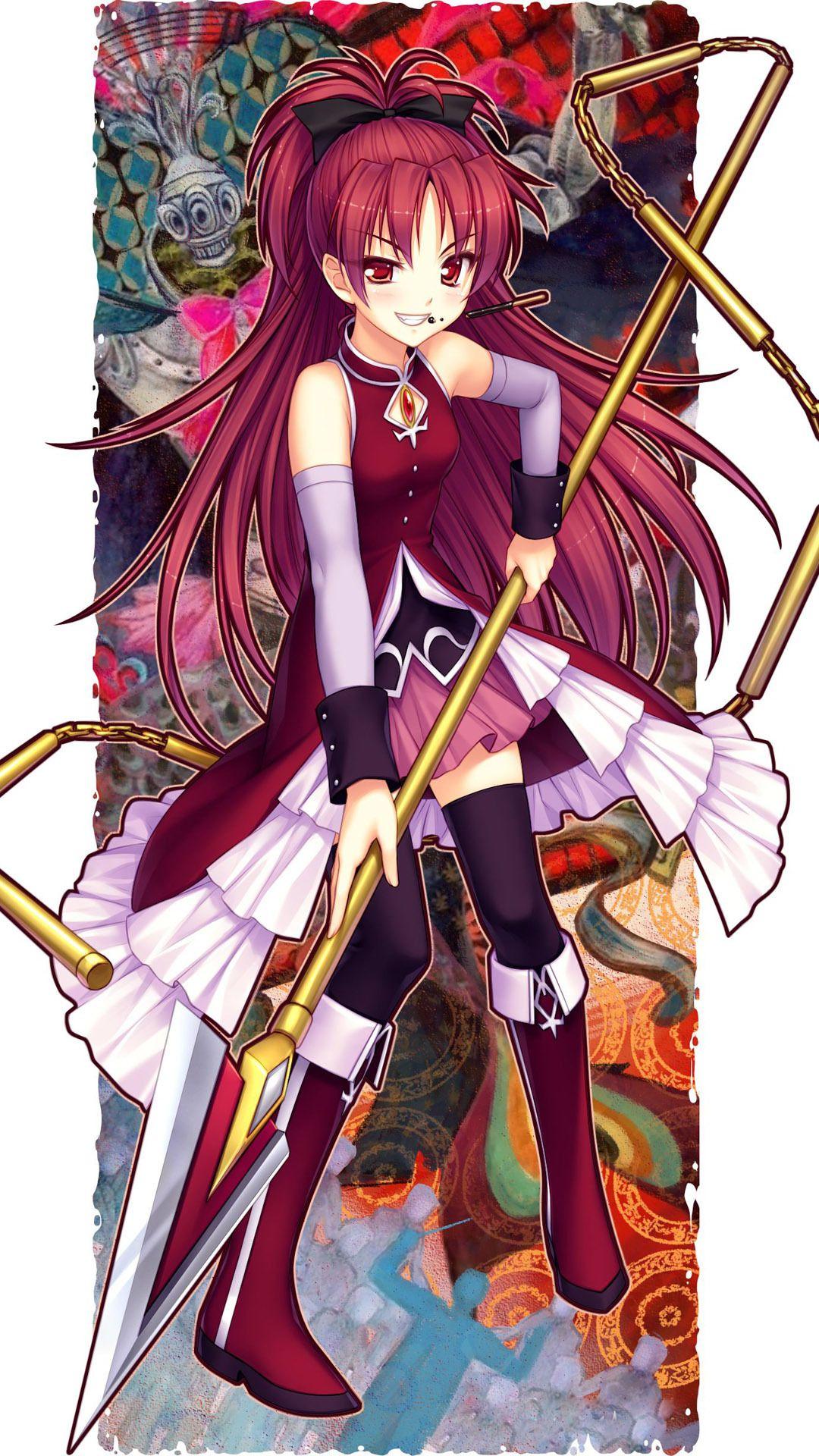 1080x1920 Kyoko Sakura Puella Magi Madoka Magica Anime Mobile Wallpaper