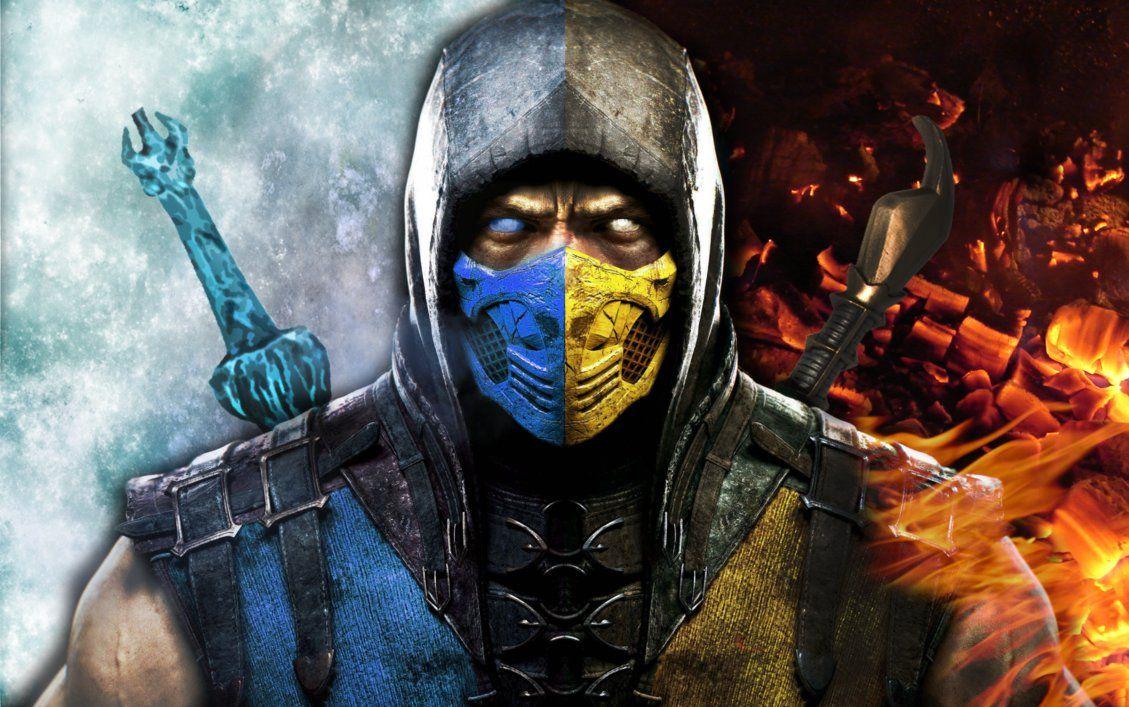 1129x707 Sub Zero and Scorpion Wallpaper