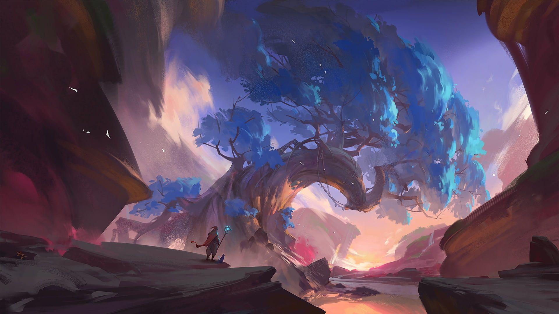 1920x1080 Art, Computer, Digital Art, Concept Art, Mage, Wizard