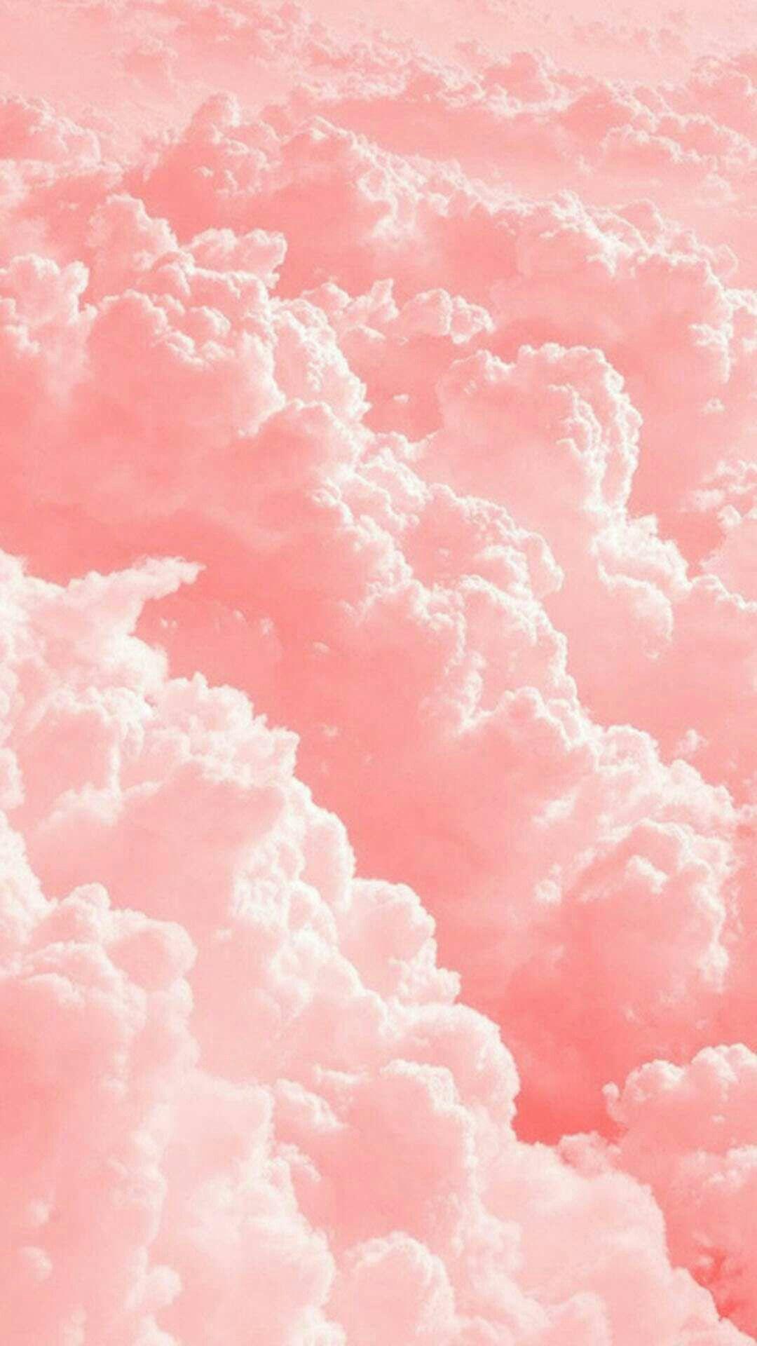 1080x1920 Hồng.  Đám mây.  Bầu trời.  Kẹo bông Màu sắc Pastel Pale.  Theo tôi