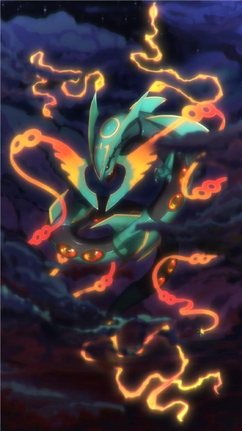 Shiny Mega Rayquaza - Novocom.top HD phone wallpaper