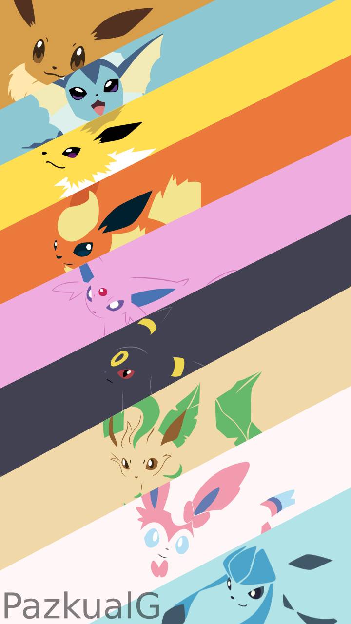 Download Playful Eevee character brightens up your day with a playful iPhone  wallpaper Wallpaper  Wallpaperscom