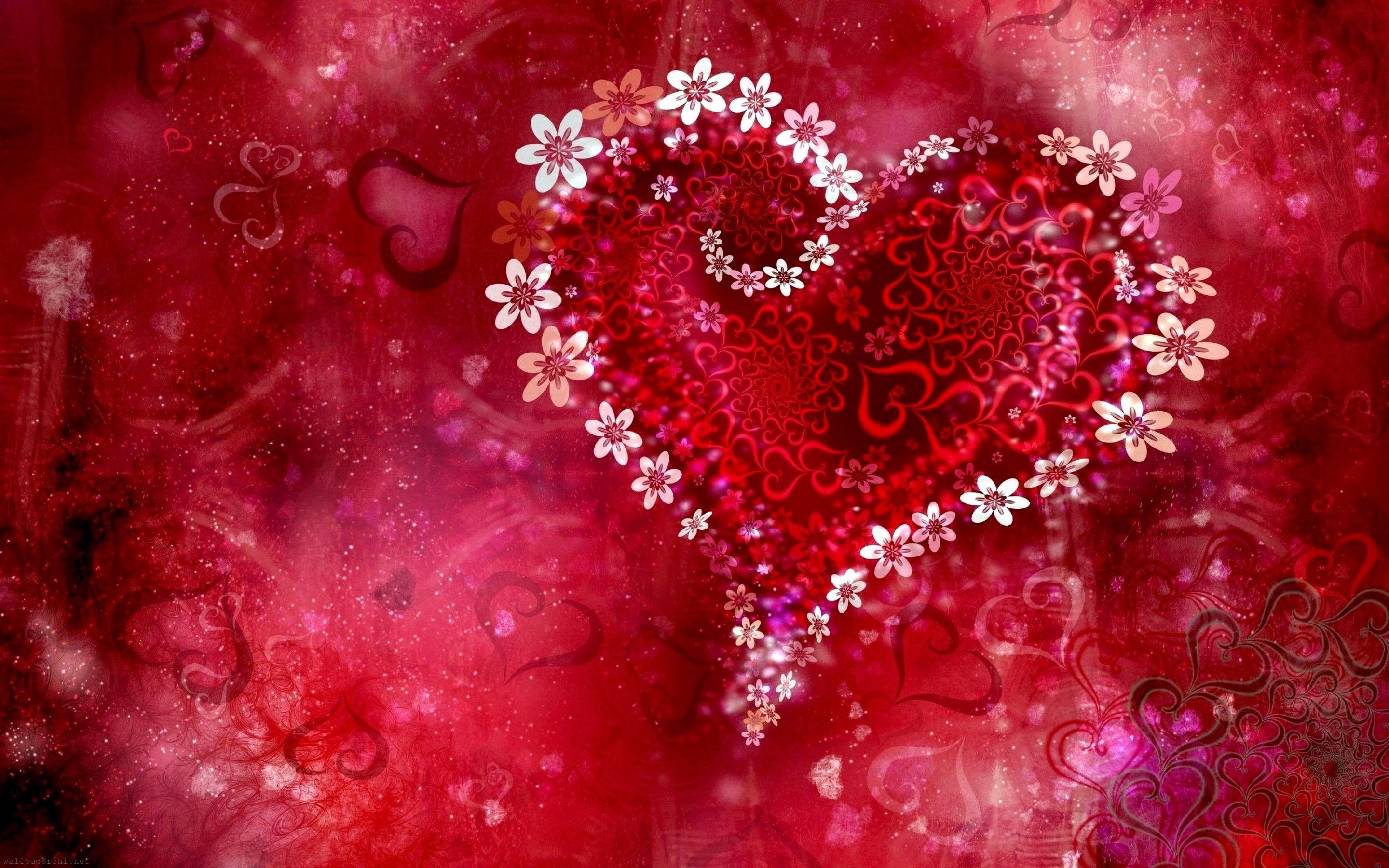 2880x1800 Red Hearts Wallpaper