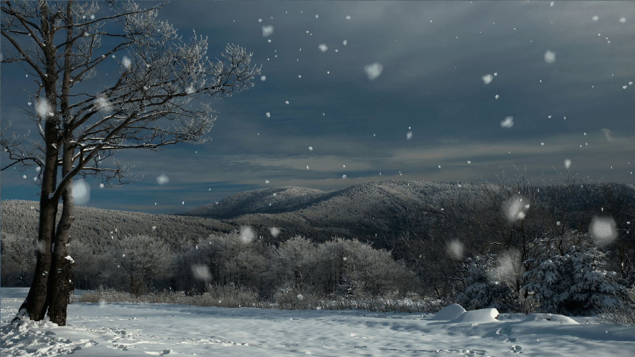 1280x720 3D Winter Wallpaper