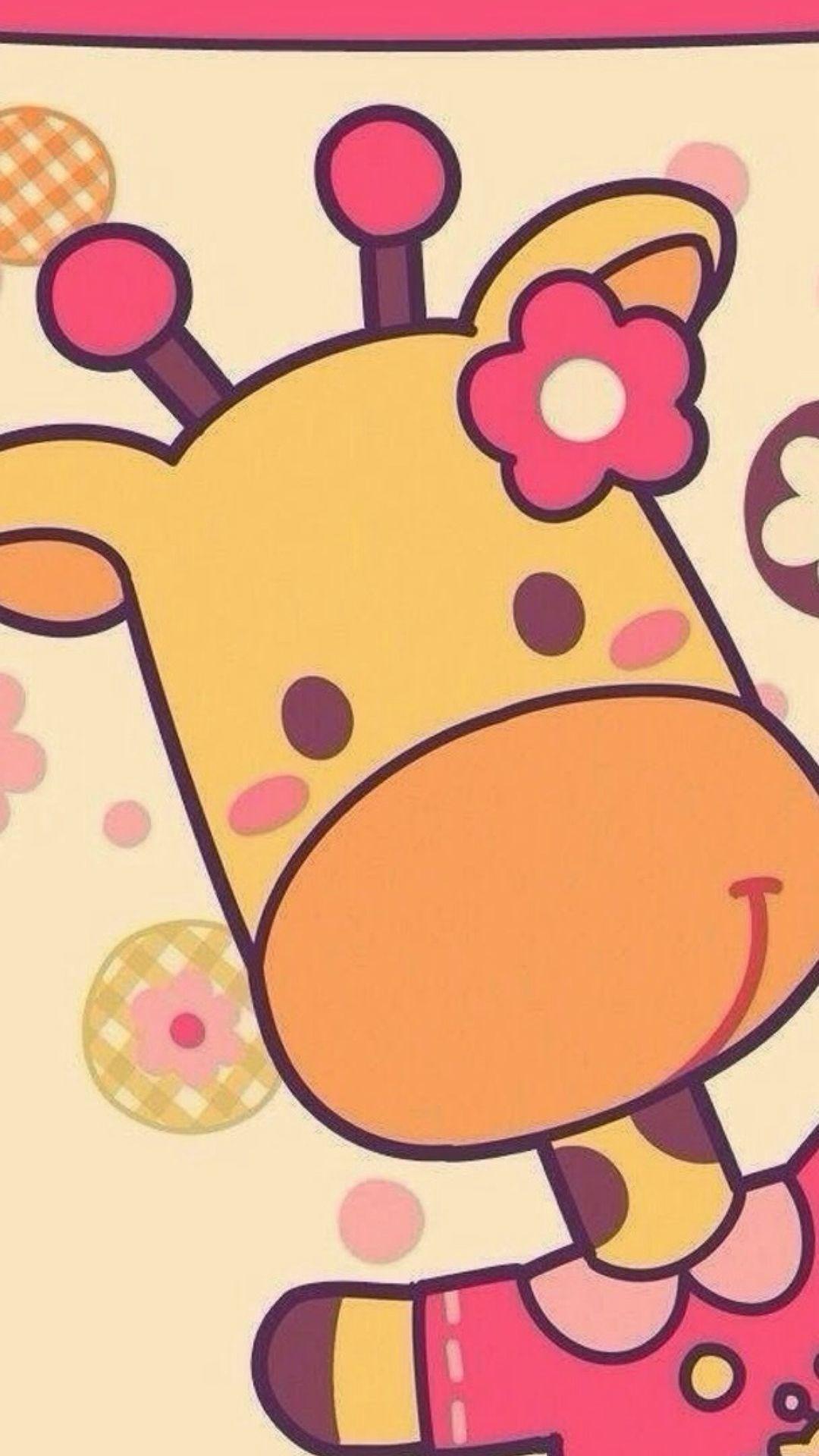 1080x1920 Cute Cartoon Giraffe IPhone 6 6 Plus And IPhone 5 4 Wallpaper