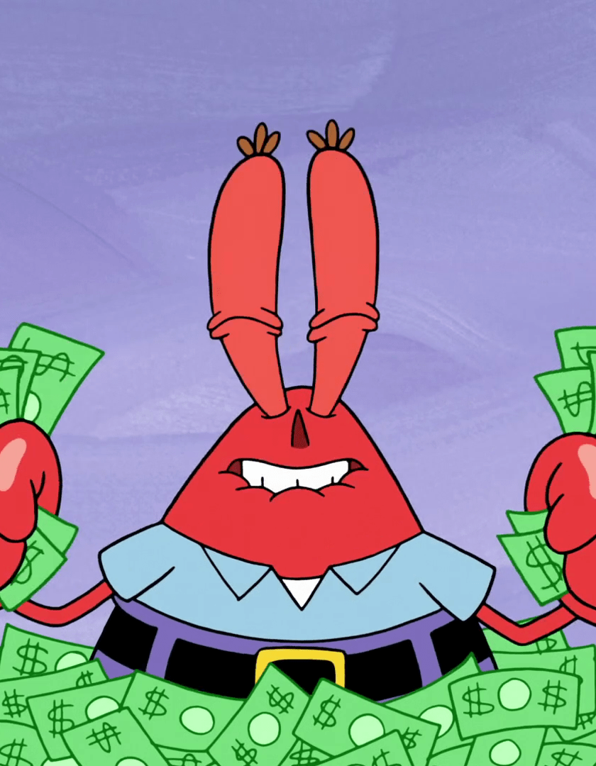 840x1080 Download 840x1336 wallpaper mr. krabs, spongebob squarepants, tv