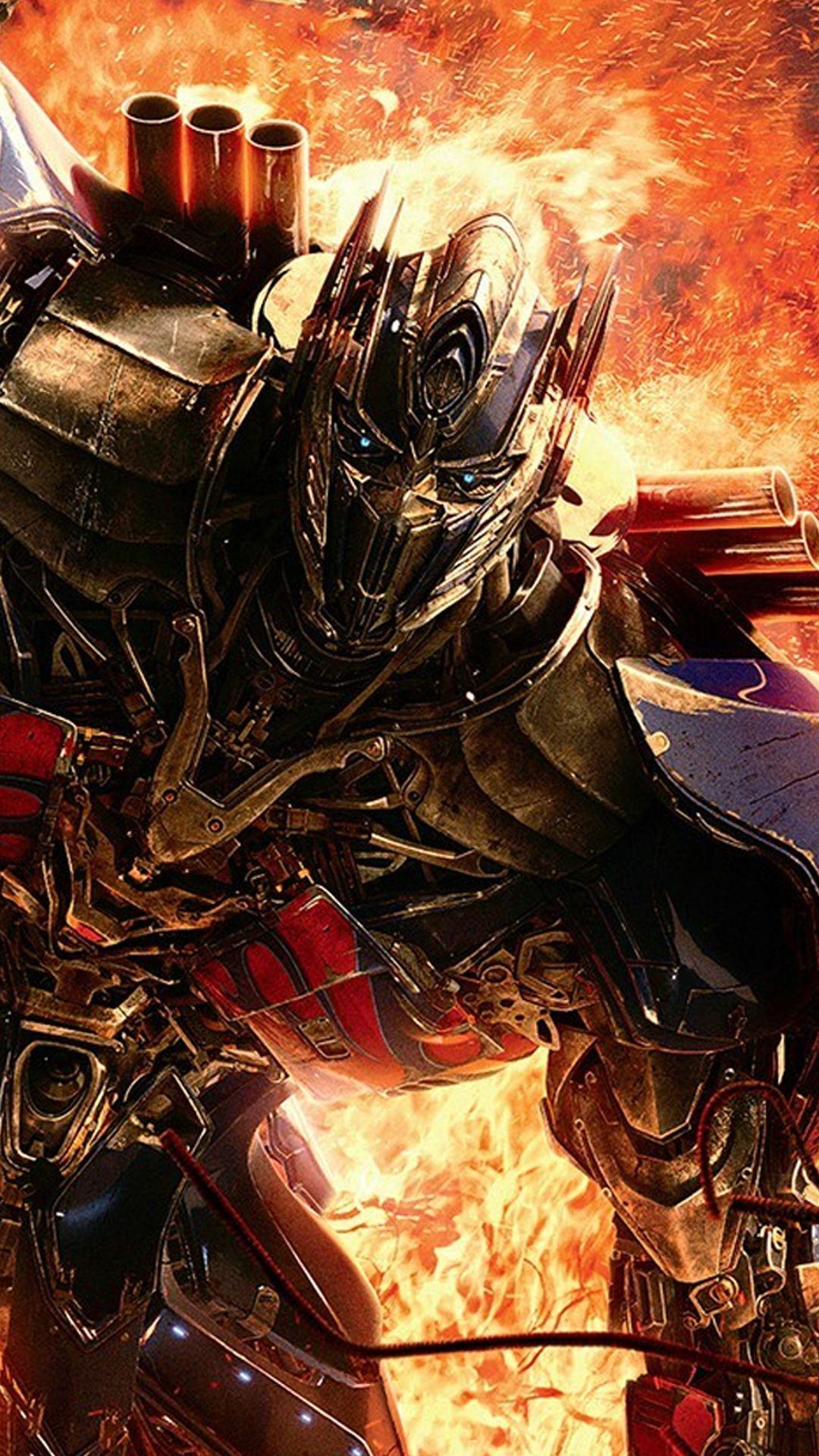 1080x1920 Optimus Prime Transformers Age Of Extinction Fire Android