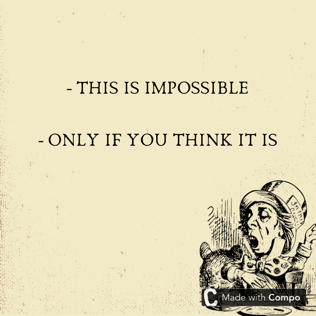 1080x1080 Best Alice in Wonderland Quotes. Compo Quote Maker & Generator