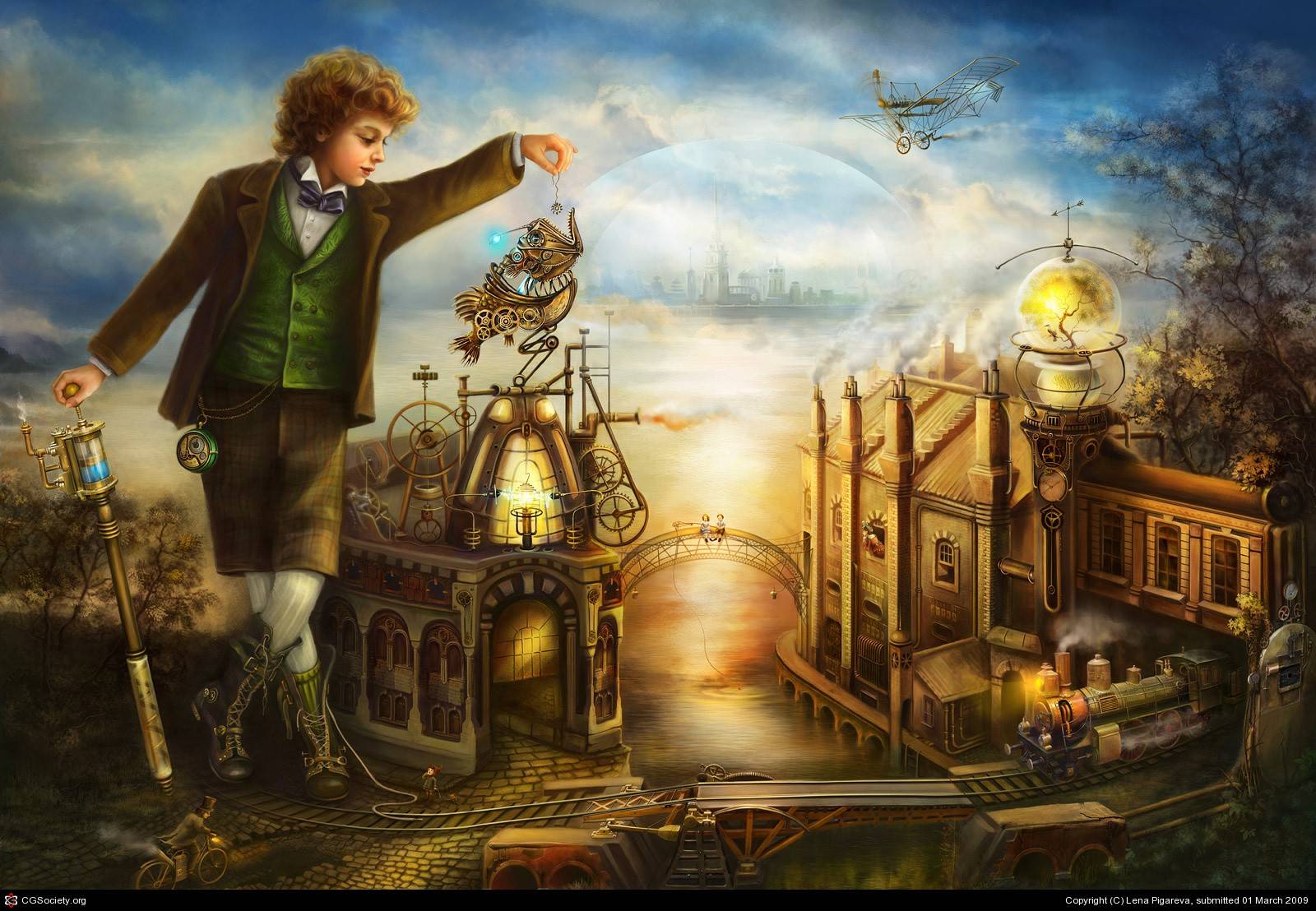 1600x1108 Steampunk Girl Wallpaper