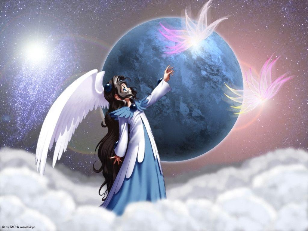 1024x768 Anime Angels Wallpaper