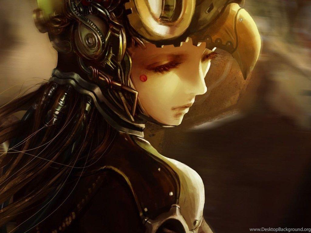 1024x768 Steampunk Anime Girl iPhone 6 Plus Wallpaper Desktop Background