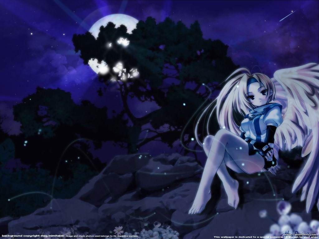 1024x768 Anime Angels Wallpaper