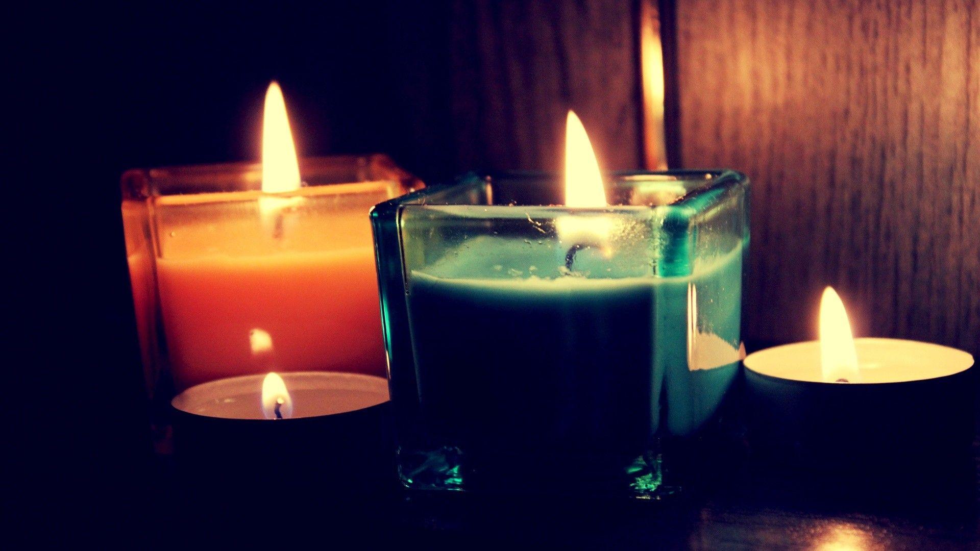 1920x1080 Winter: Year Orange Candles Light Holiday Winter Love Colored Nature