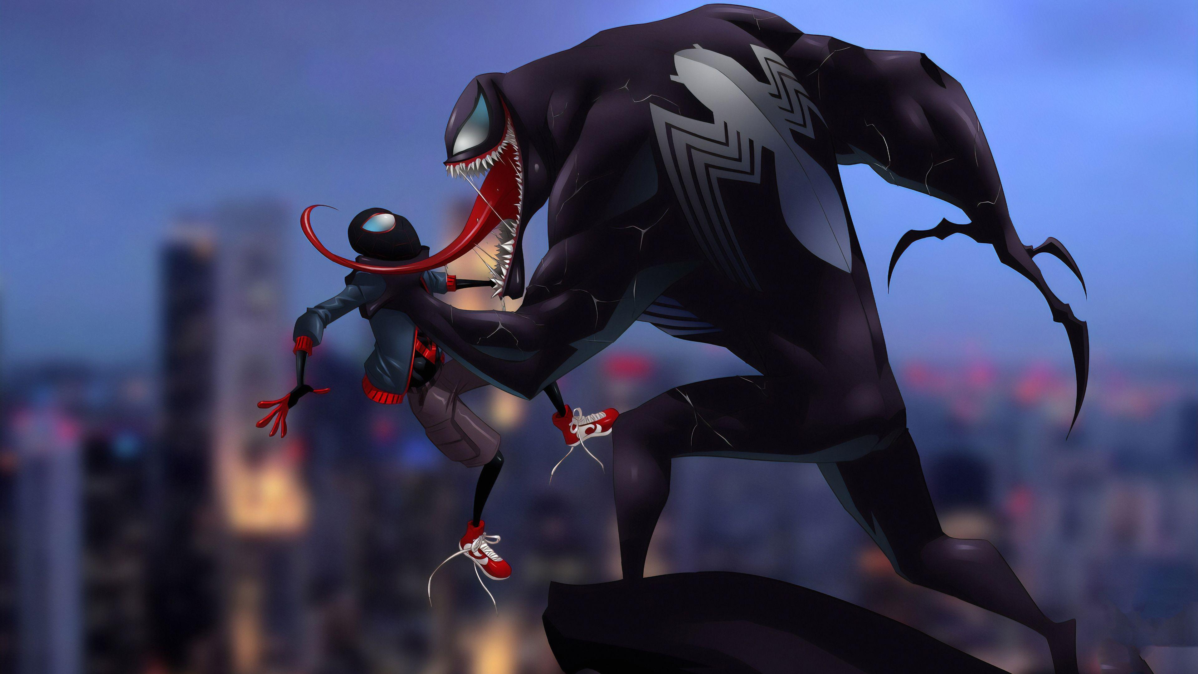 3840x2160 Wallpaper 4k Spider Man And Venom Wallpaper