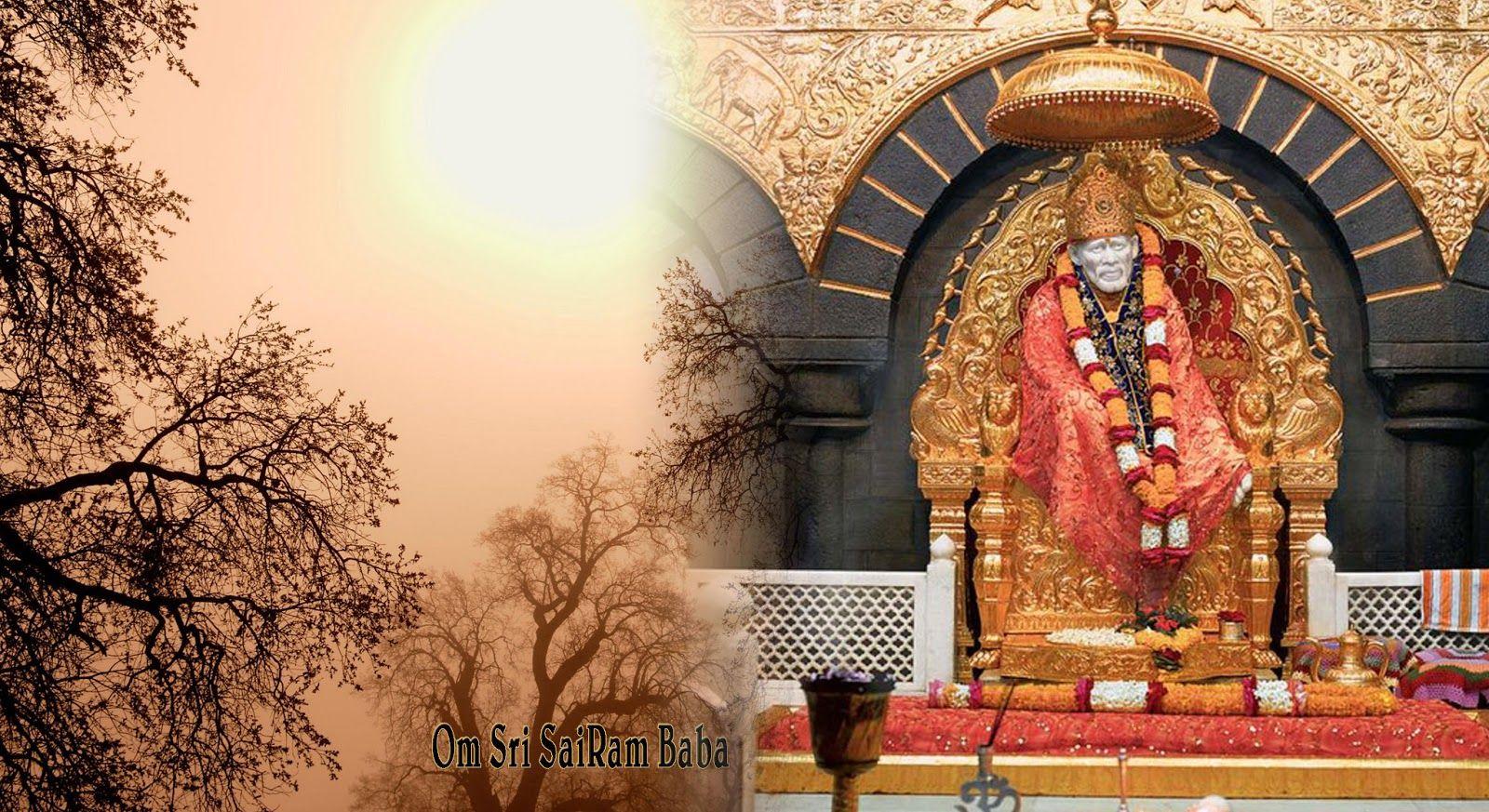 1600x873 sai baba HD wallpaper