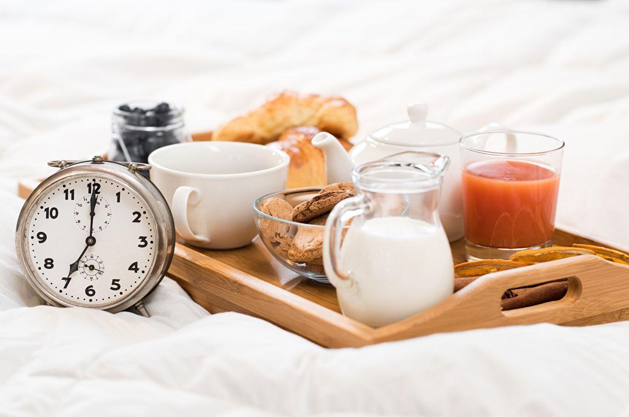 1280x849 Desktop Wallpaper Food Milk Clock Juice Breakfast Jug container