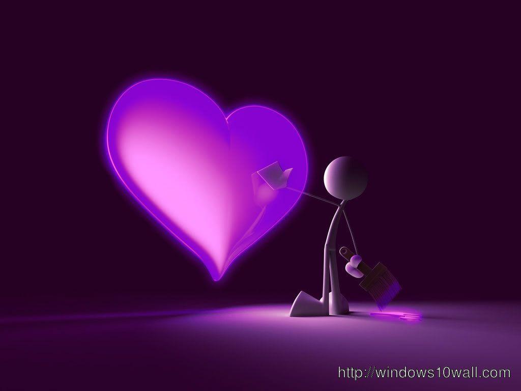 1024x768 Animated Love Wallpaper for Mobile