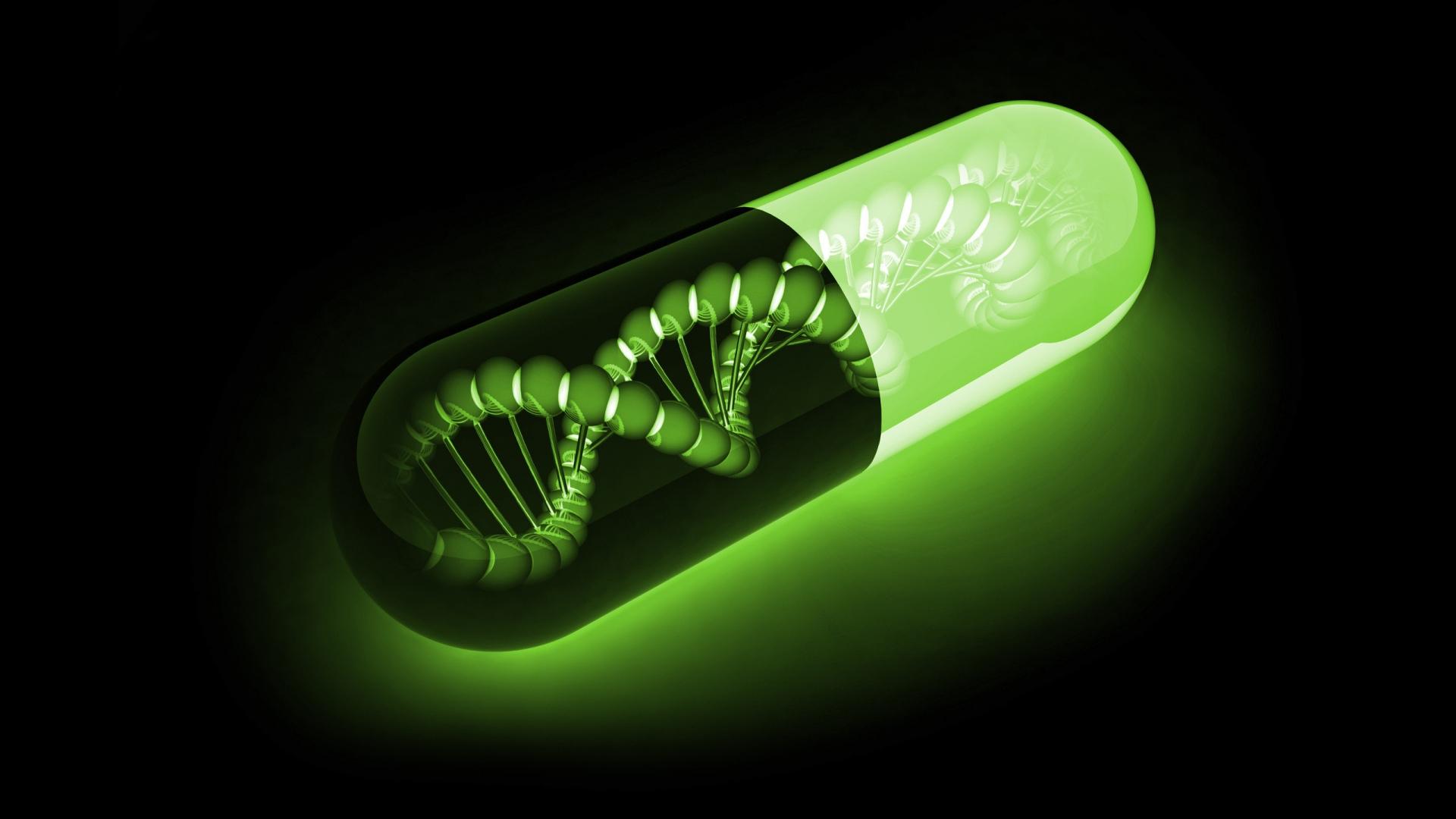 1920x1080 Green dna pill Wallpaper and Free