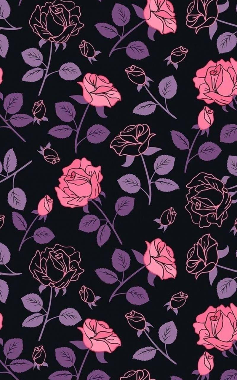 800x1280 Free download Real Dark Floral iPhone Wallpaper Top Real Dark