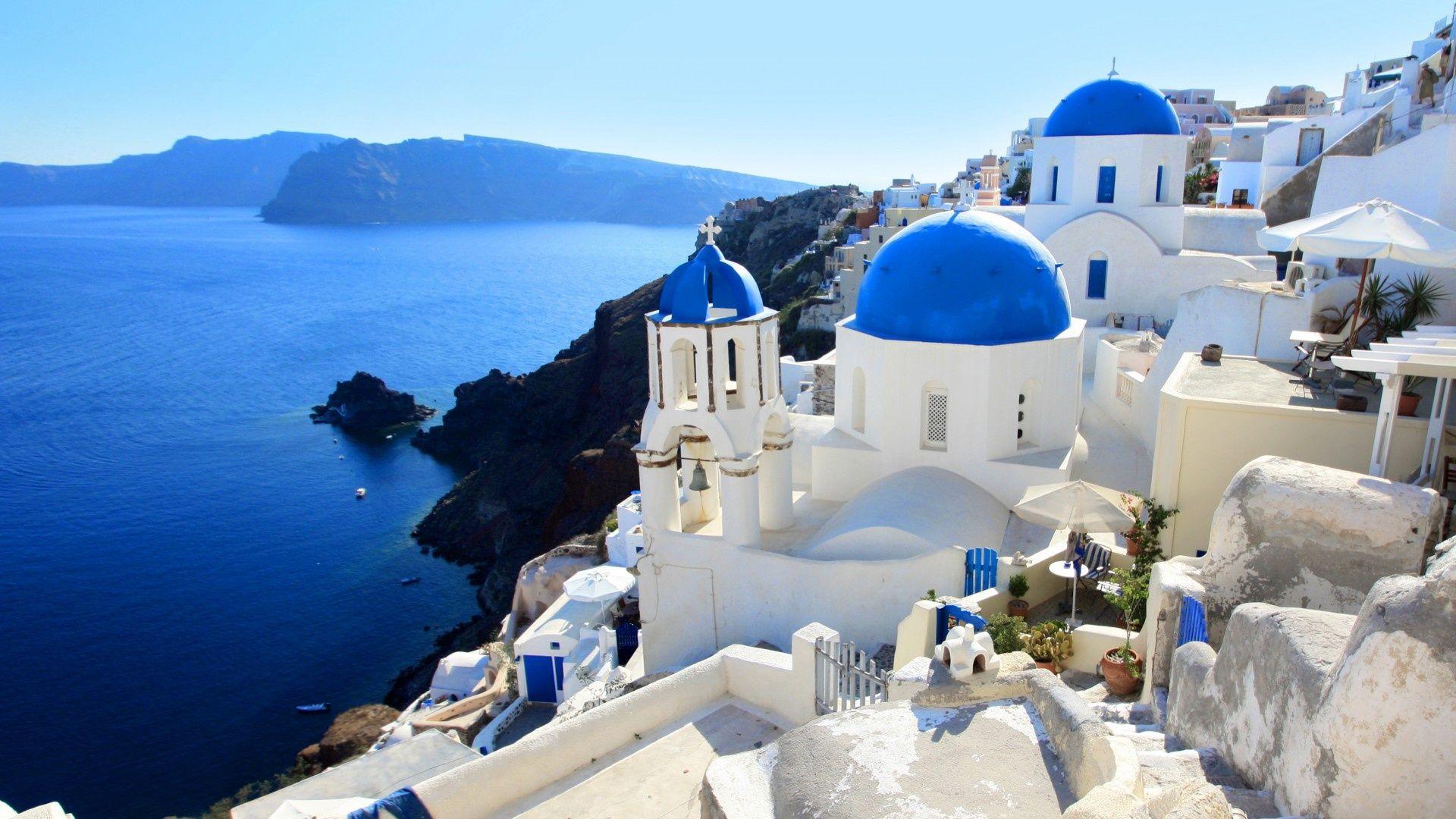 1920x1080 Santorini Wallpaper