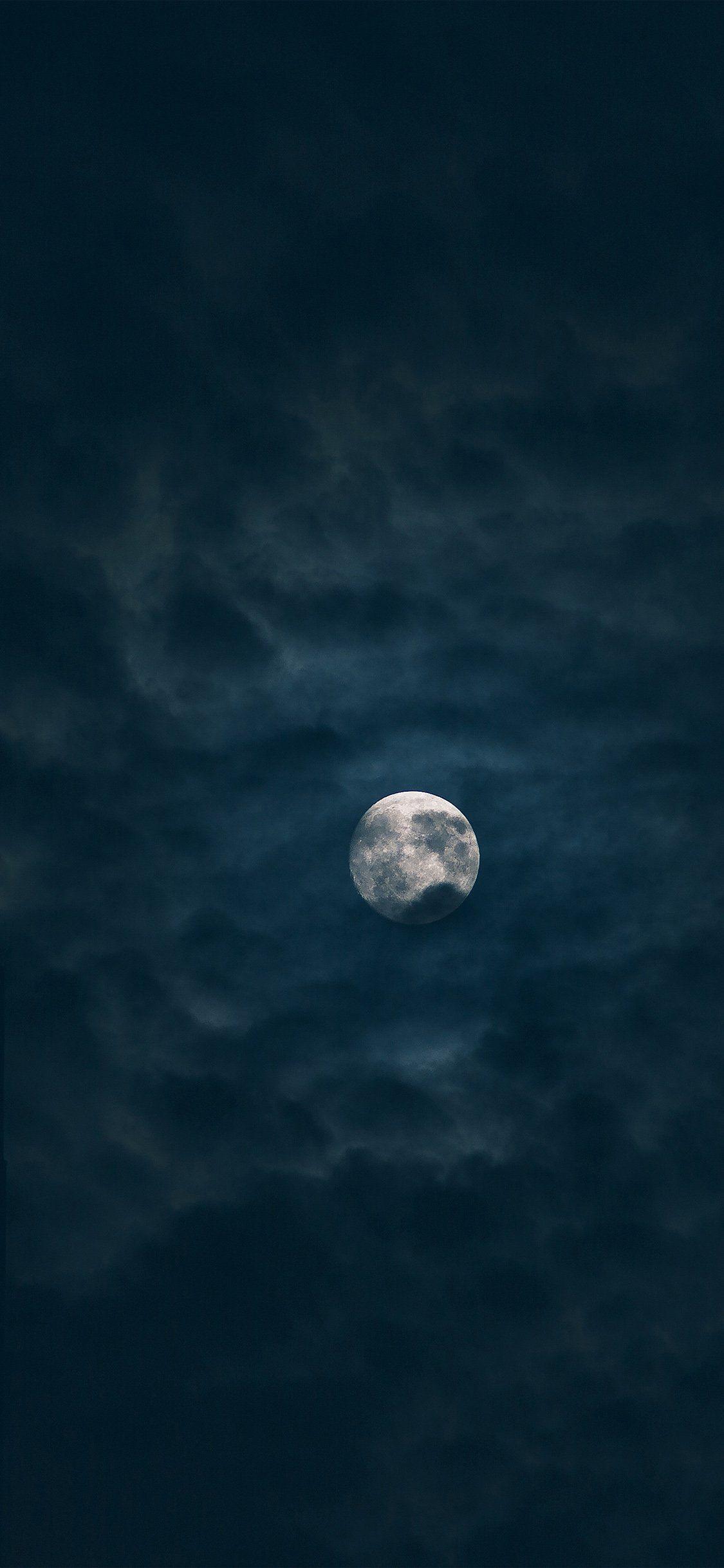1125x2436 iPhone X Wallpaper HD Moon