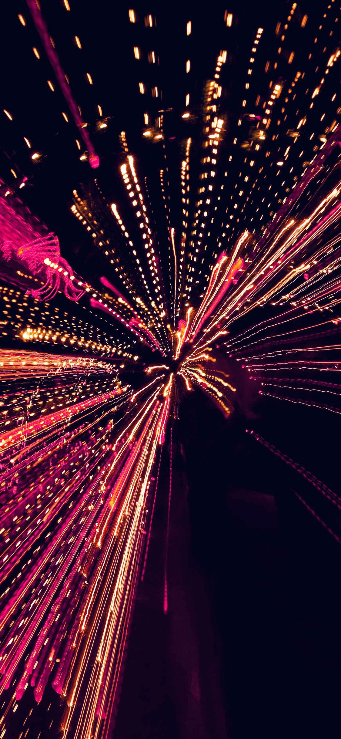 1125x2436 iPhone X wallpaper. into tunnel lights