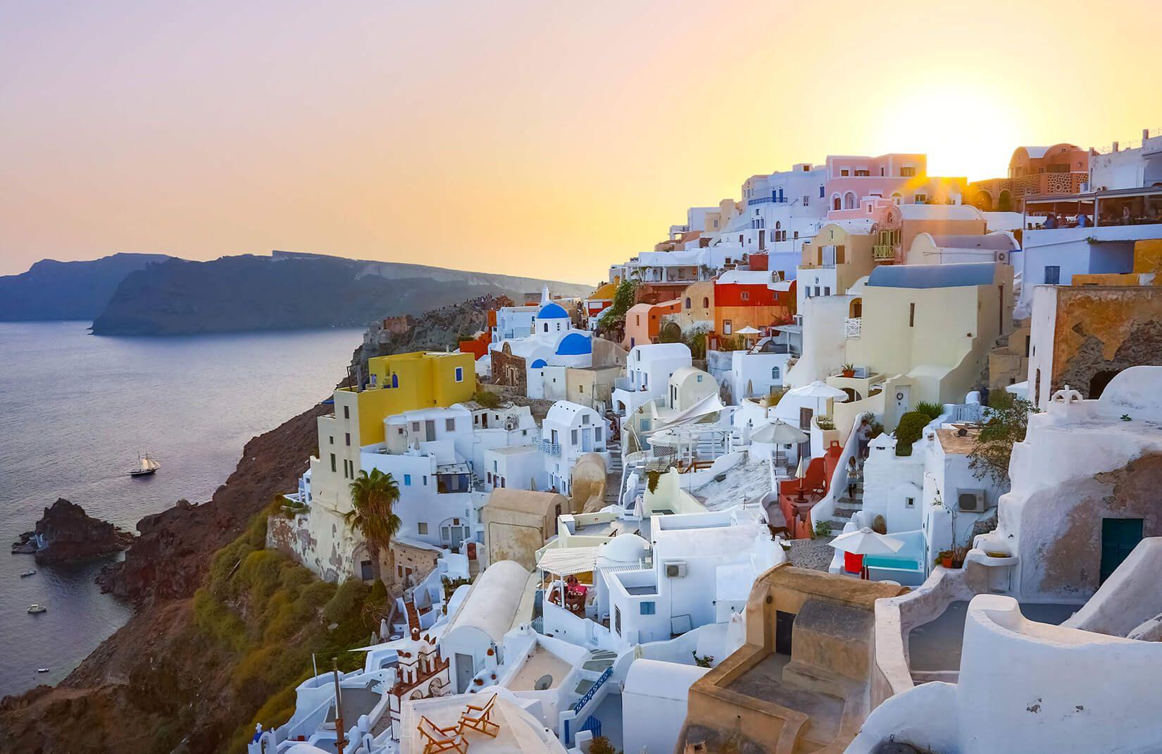 1650x1070 Santorini Island Wallpaper Mural