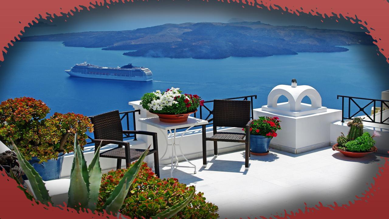 1280x720 Santorini Greece Wallpaper for Android