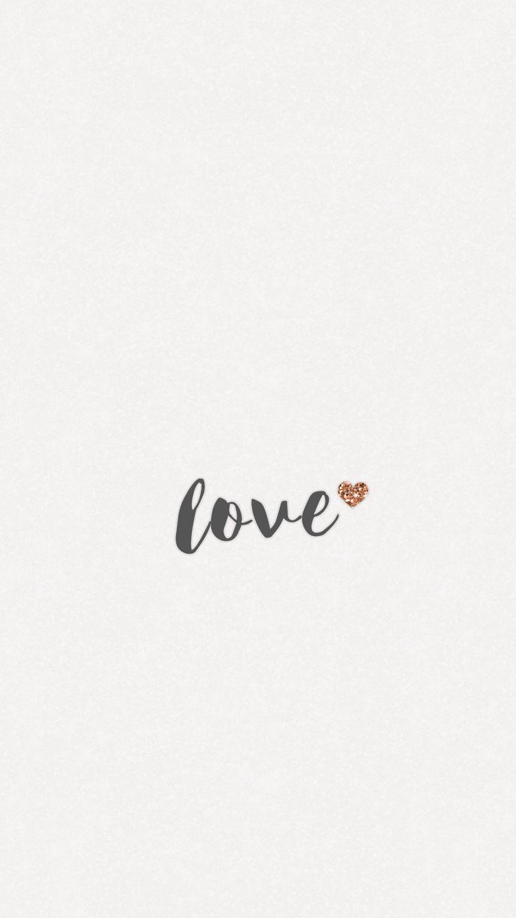 750x1334 Love, wallpaper, iPhone, 6S, android, Samsung, minimal, rose gold
