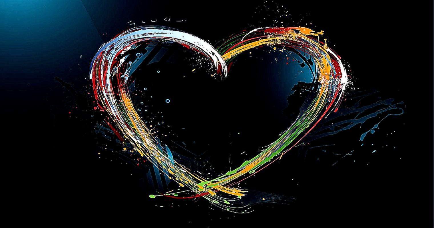 1520x800 Love 3D Abstract Colorful Wallpaper HD