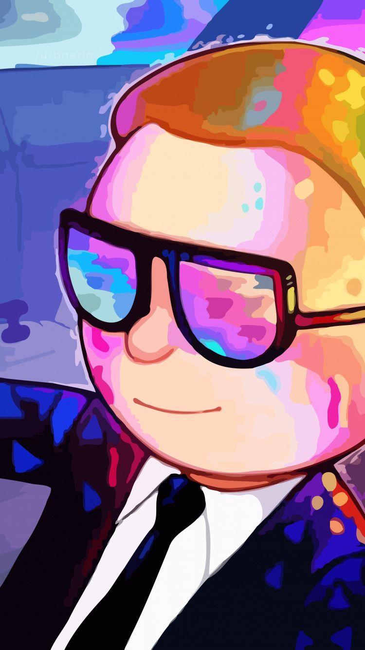 750x1334 Colorful, Morty, Drive, Rick And Morty, Wallpaper