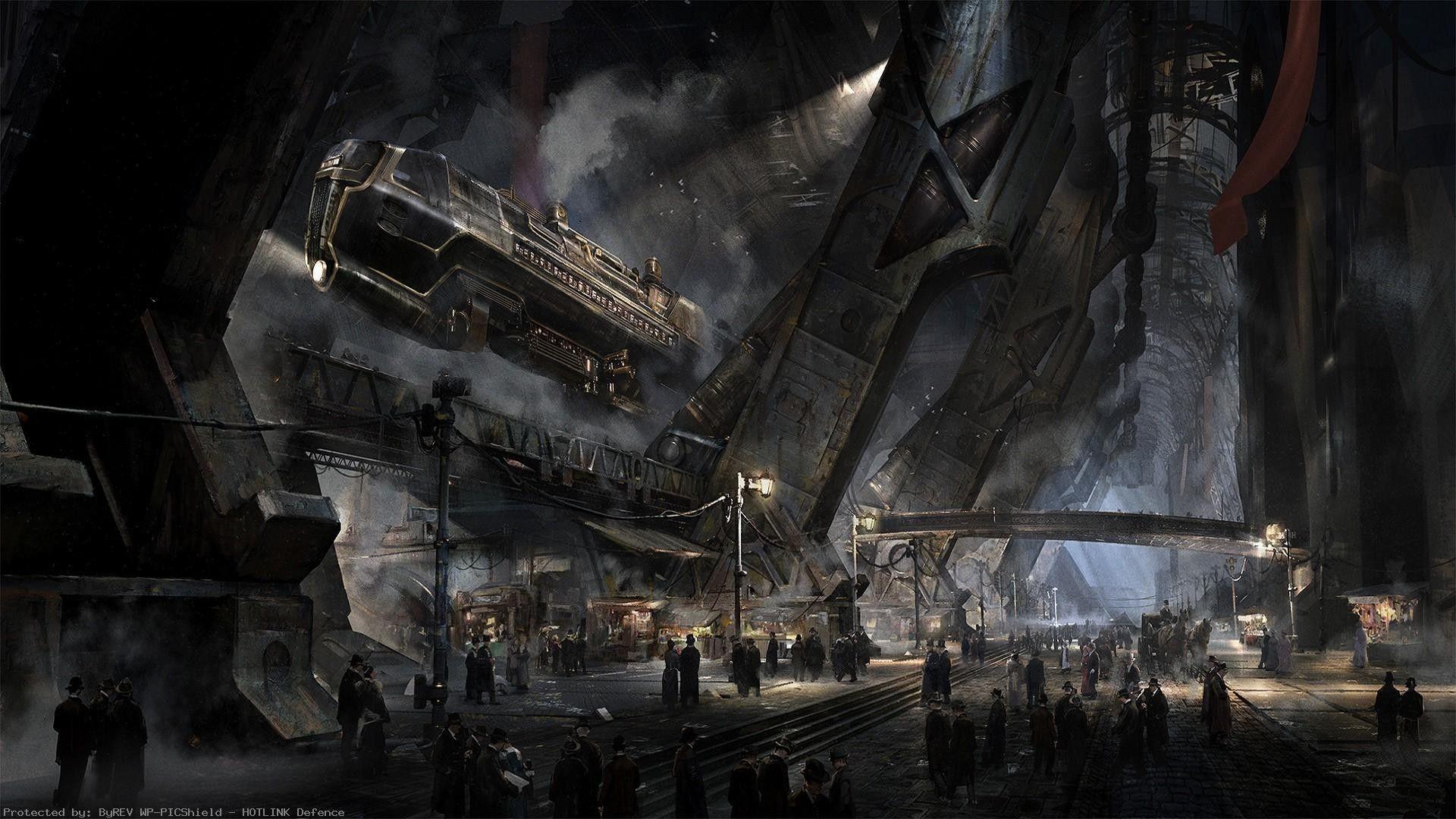 1920x1080 Victorian Fantasy Art Airships Steampunk 1920