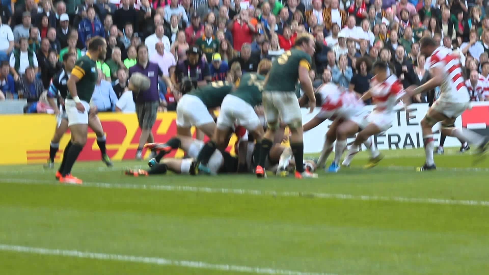 1920x1080 south africa vs japan rugby world cup 2015 winning try fan footage