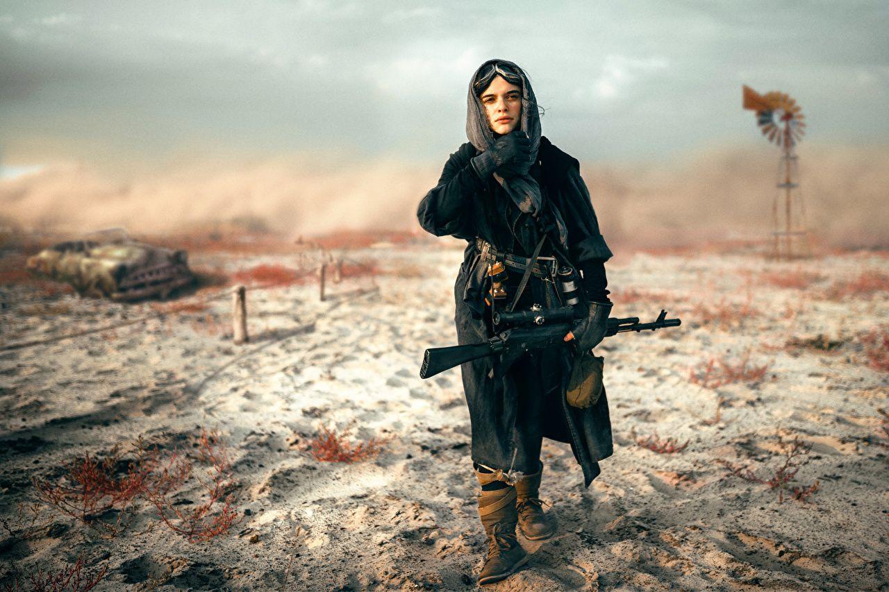 1280x853 Picture Sniper rifle Snipers Blackbird Girls Army
