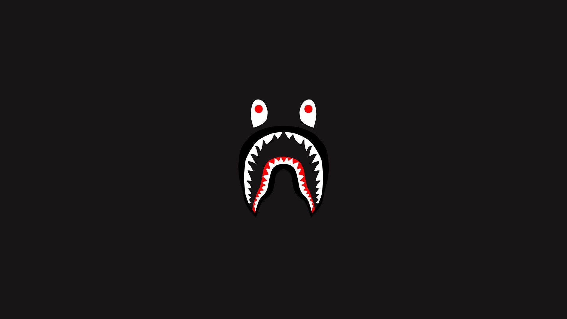 bape shark logo hd