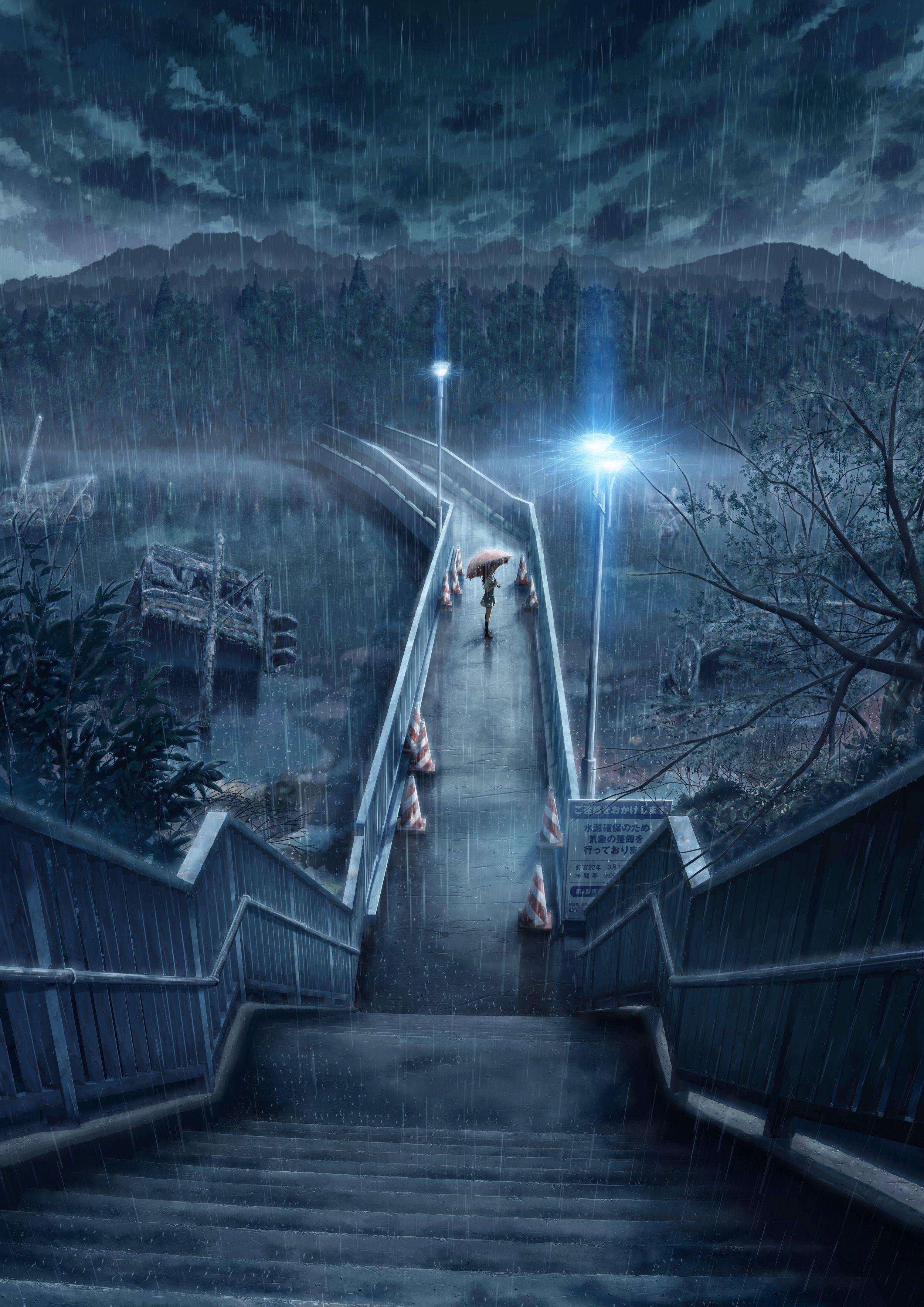 2500x3536 Rainfall Live Wallpaper Anime Wallpaper Phone