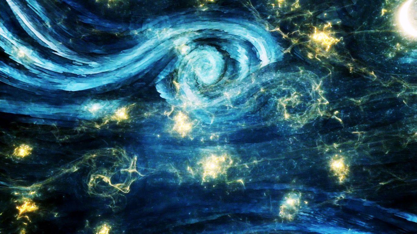 1366x768 A3 Starry Night Wallpaper Group (148)