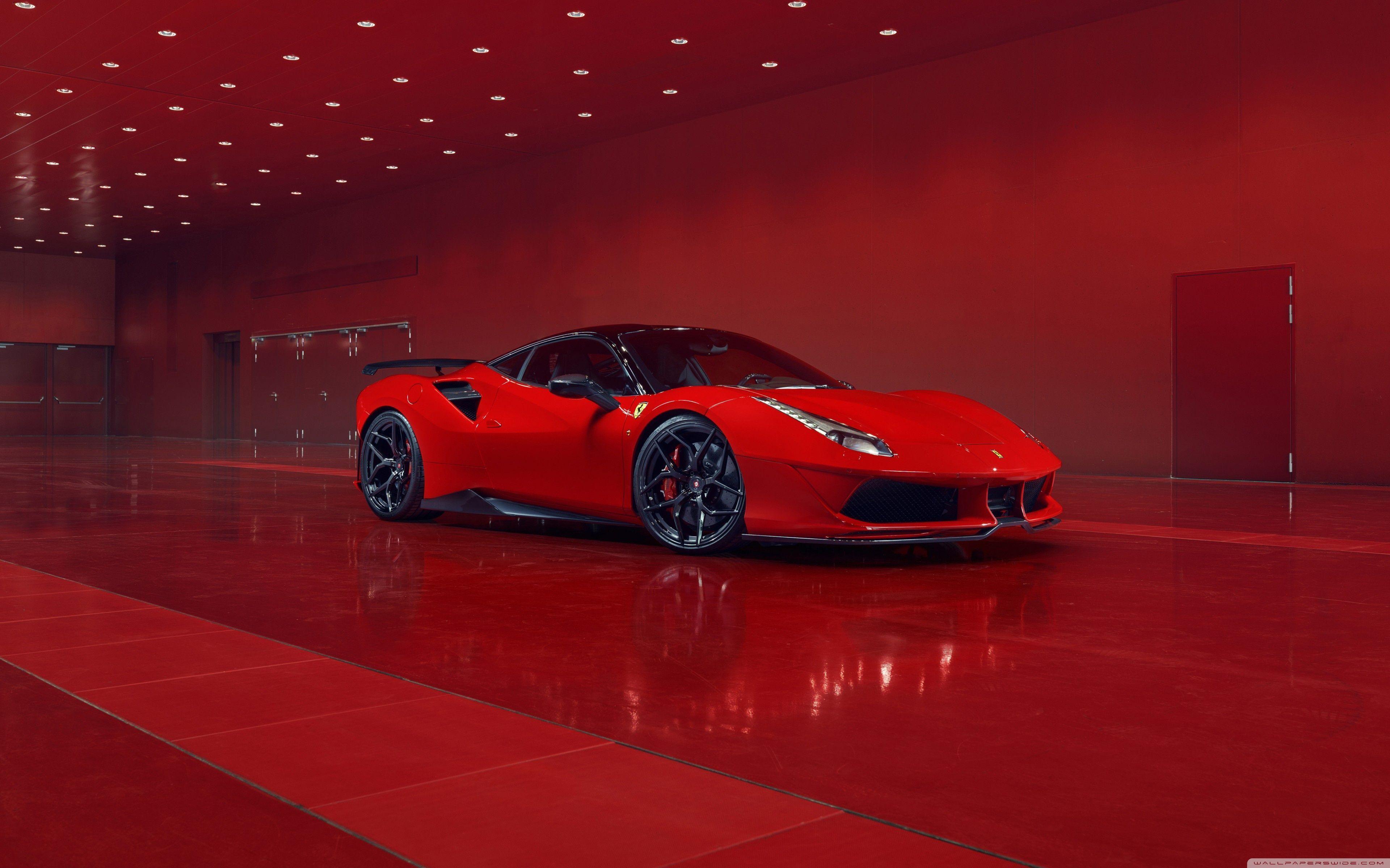 3840x2400 Red Ferrari Wallpaper