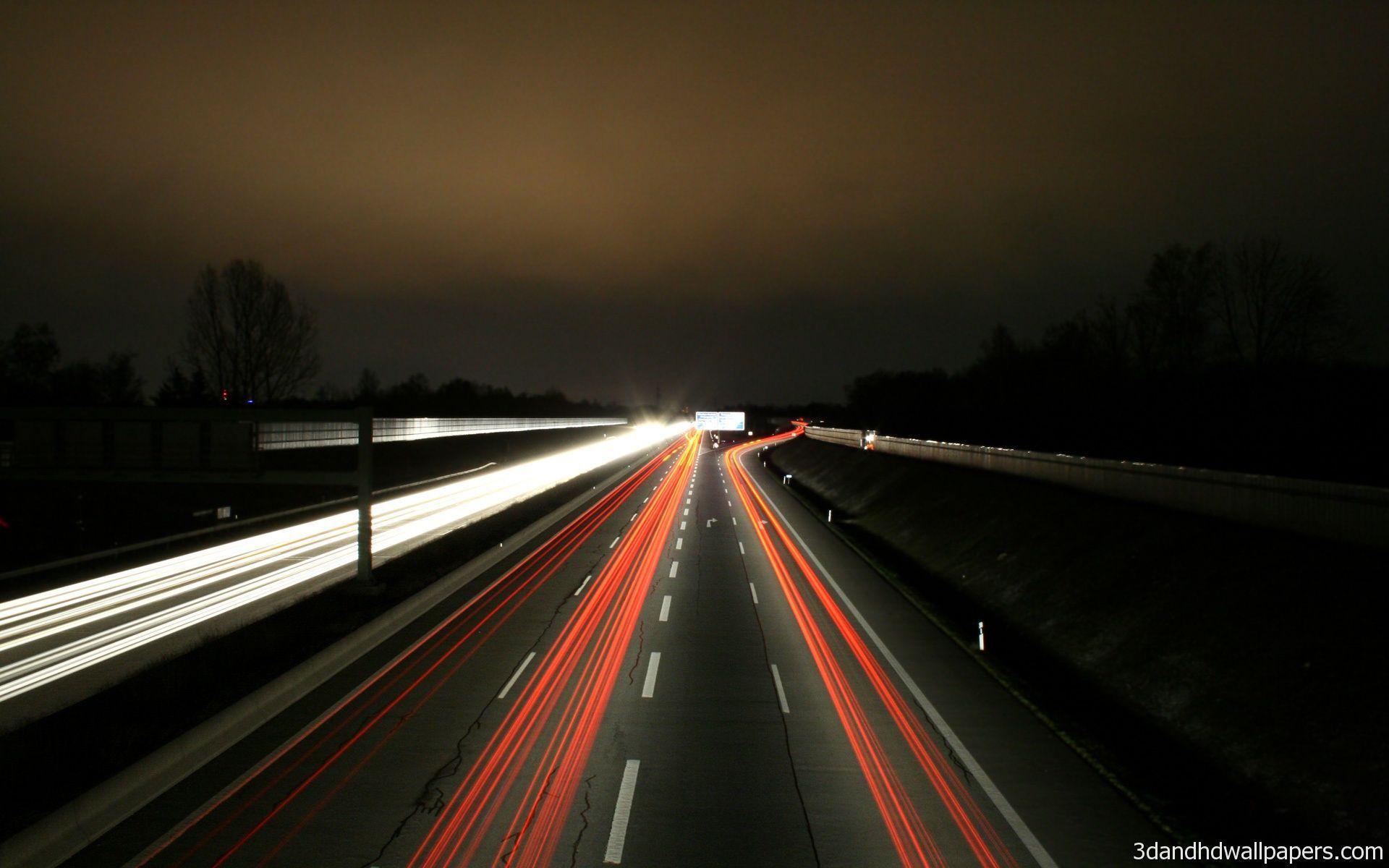 1920x1200 Black Road And Red Line Colour HD Wallpaper