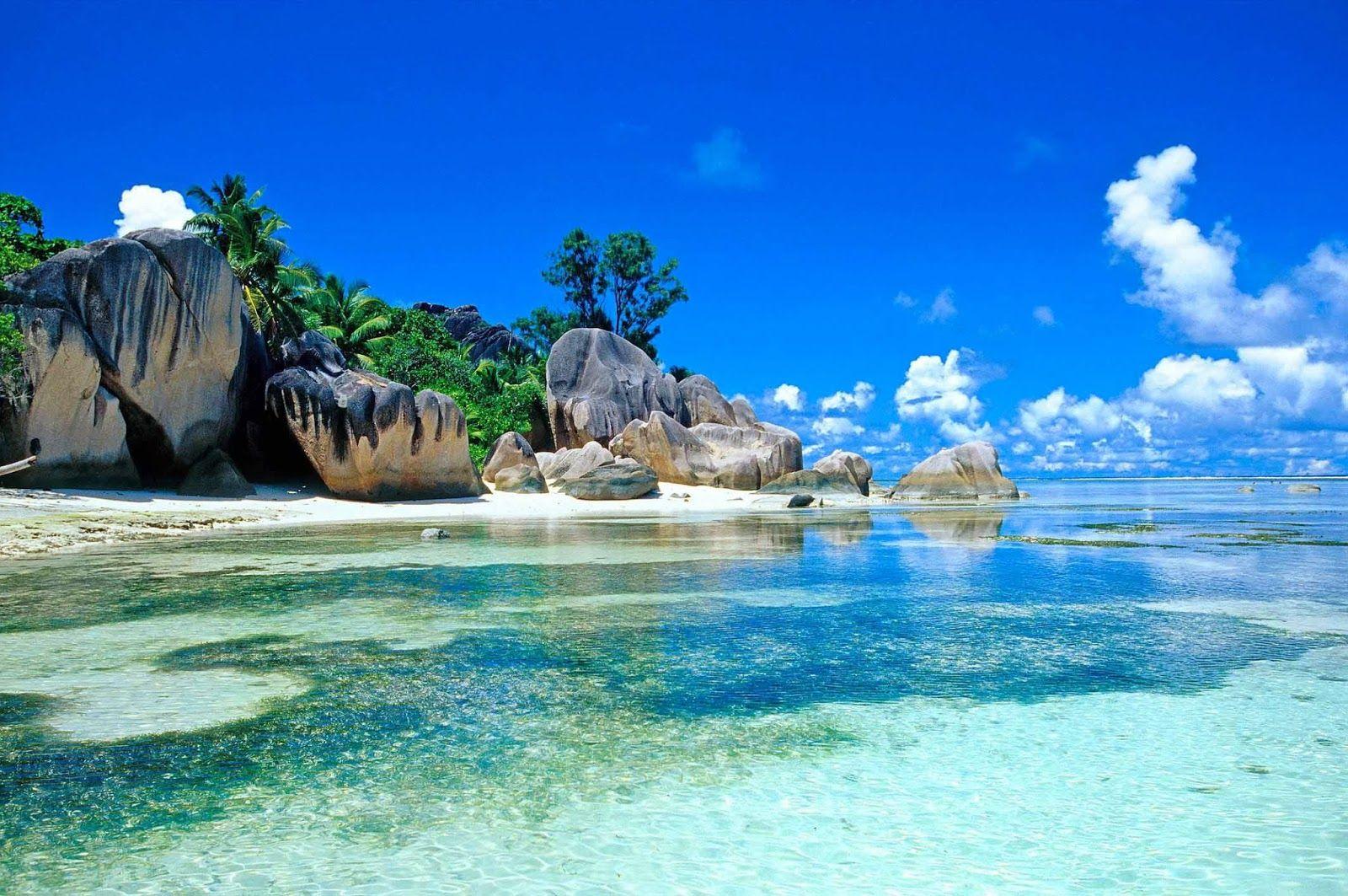 1600x1063 Seychelles Beach Wallpaper Desktop HD (1600 x 1063 ) Beach
