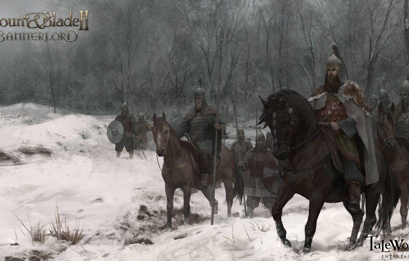 1332x850 Wallpaper art, riders, army, Mount and Blade 2: Bannerlord, Bannerlord, Mount and Blade - for desktop, section игры